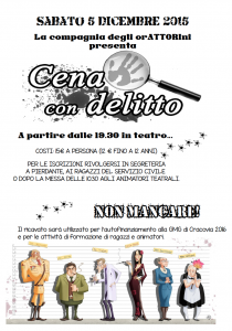 a cena con delitto
